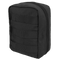 The Condor EMT Pouch is a black utility pouch with zipper closure and horizontal webbing straps, ideal for bushcraft adventures or organizing your gear at the range.